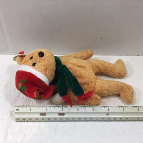 TY Beanie Babies 2003 Holiday Teddy w/Original Tags 9" - Picture 3 of 6